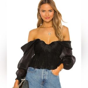 House of Harlow off the shoulder Burna Blouse